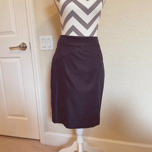 Studio JPR womens Navy Denim  Detailed Pencil Skirt Size S